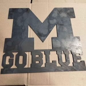 RAW STEEL Detroit Lions & Michigan Signs